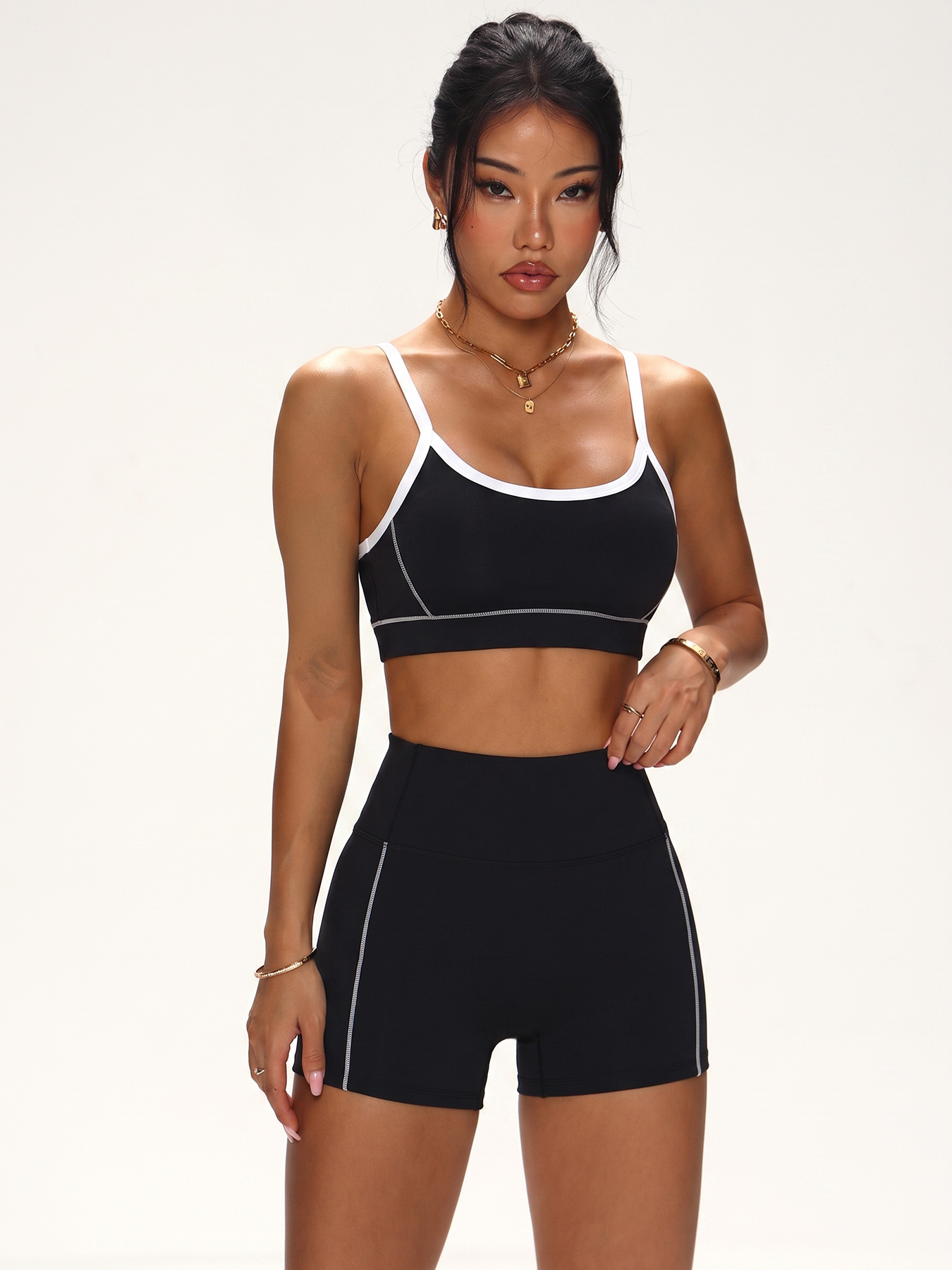 Contrast Trim Seamless Workout - đánh giá và giá Minimizer Bra Women