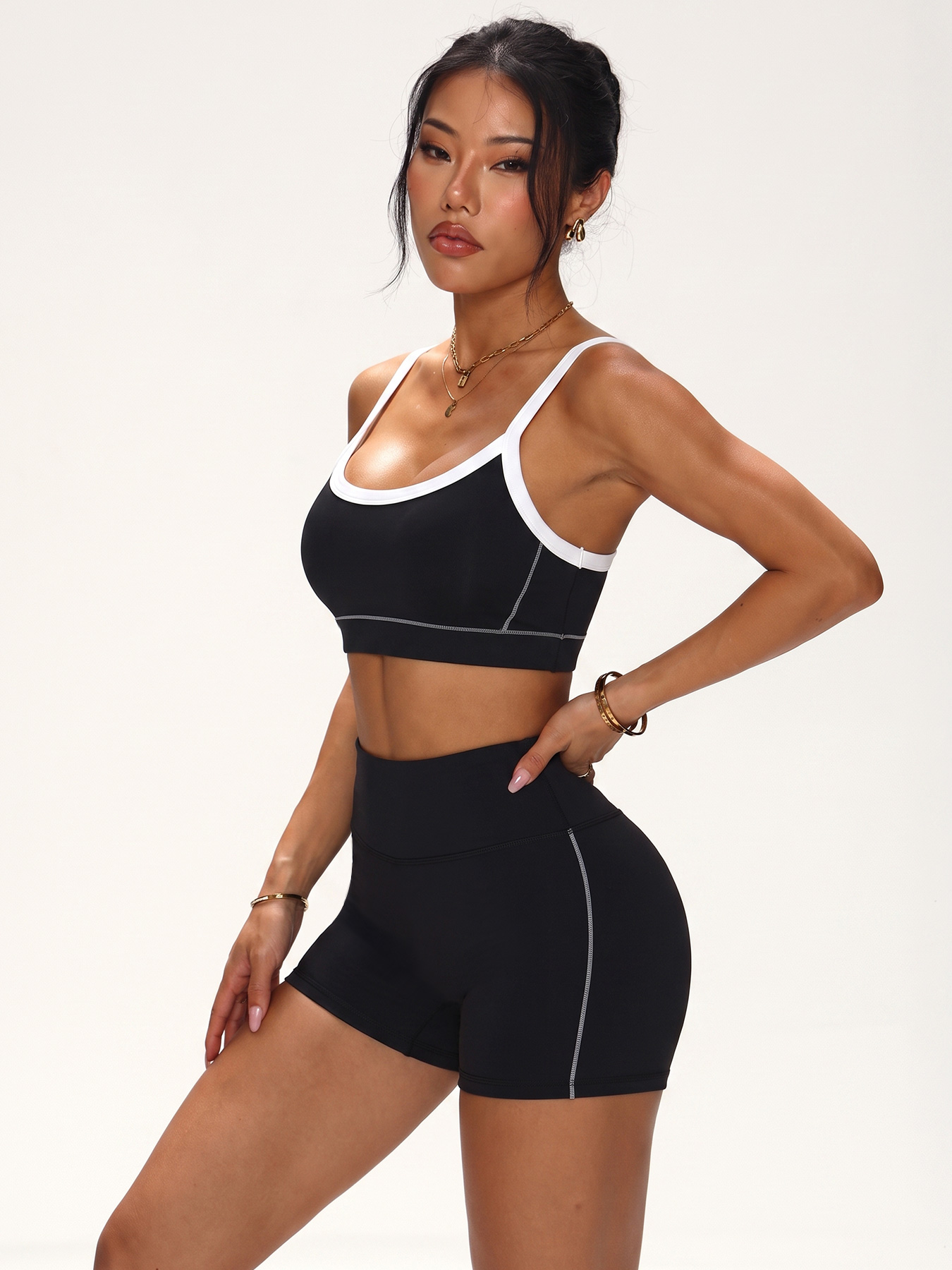 Contrast Trim Seamless Workout - đánh giá và giá Minimizer Bra Women
