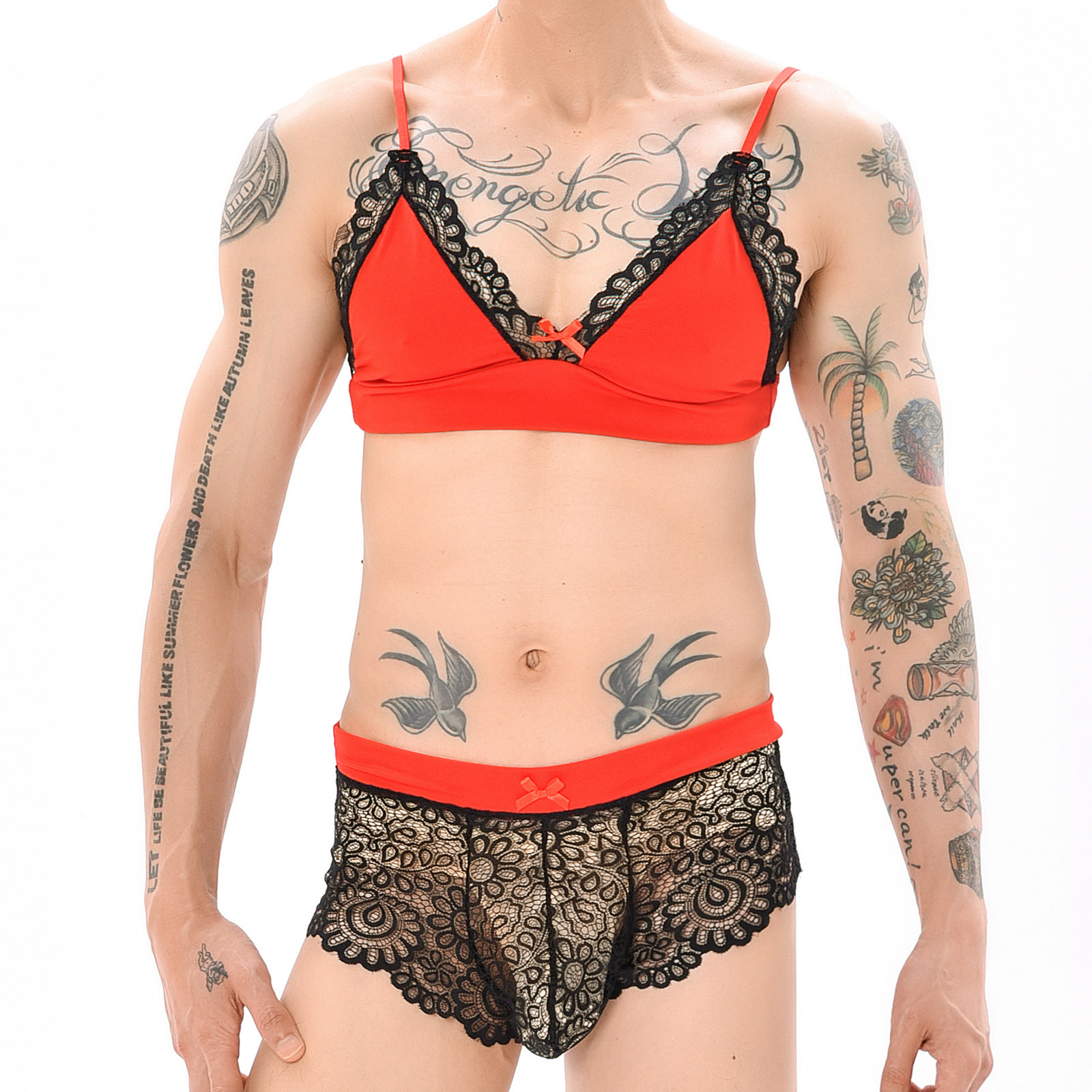 Men Sexy Crossdressing Erotic  - đánh giá và giá Sheer Mesh Bra